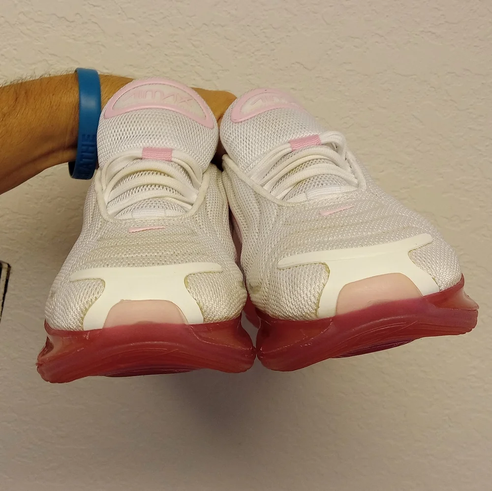 Nike Air Max 720 Womens 8 Shoes Sneakers White Pink Running Jogging Athletic Spo - Picture 11 of 16